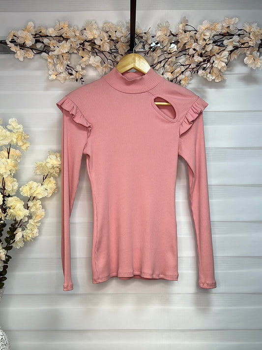 Polera cuello subido